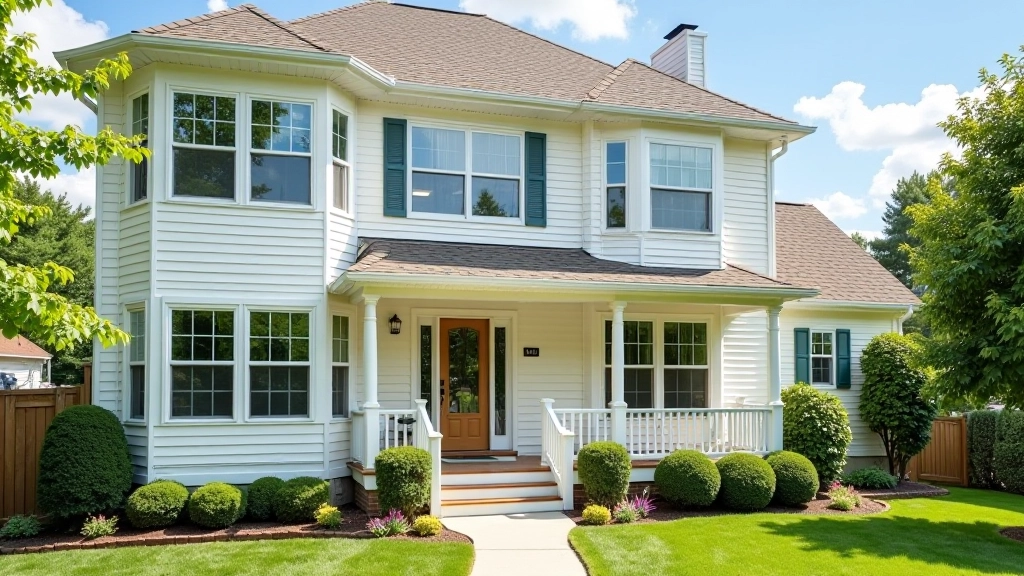 Energy-efficient home with new windows and modern HVAC system visible