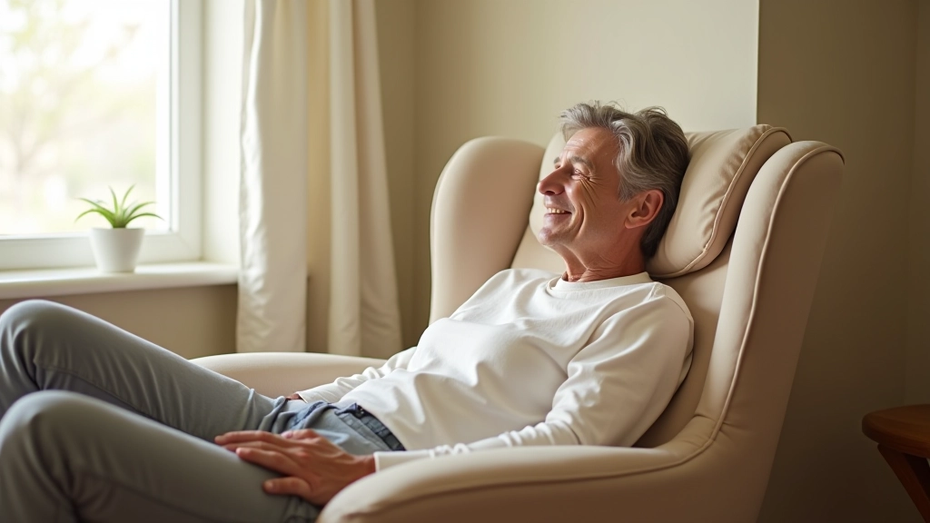 Well-designed relaxation furniture with comfortable seating, proper support, and quality textiles in a home space